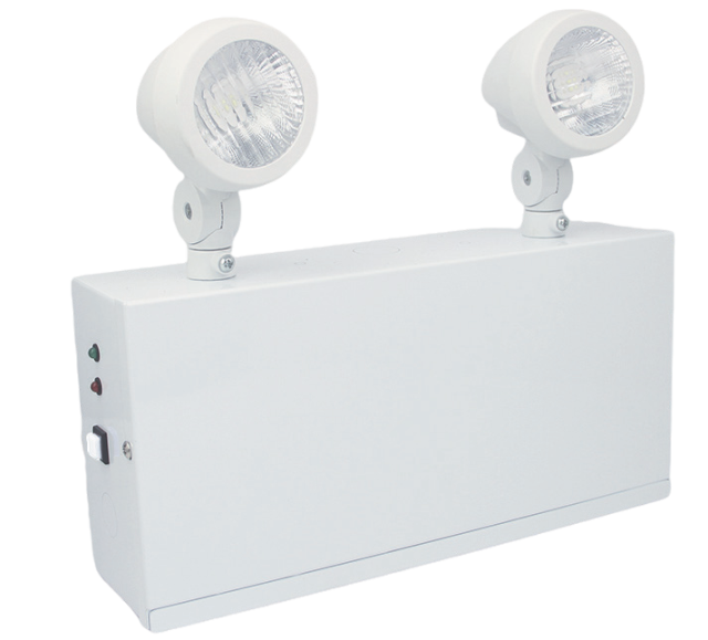 Kora Steel Battery Pack 36W, 6V 7Ah Battery, 120-347V 2X2W LED Head, 120 mins Backup : KEX2002H-36W