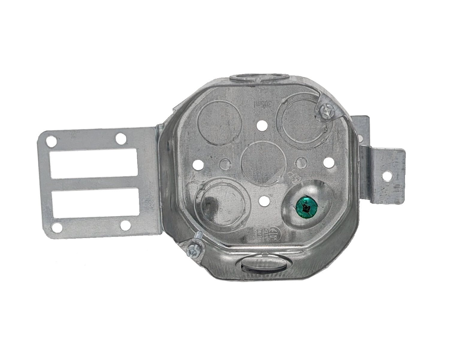 Steel Stud Octagon Box with knock out 4''x 4''x 1-1/2'', 15 Cu. Inch