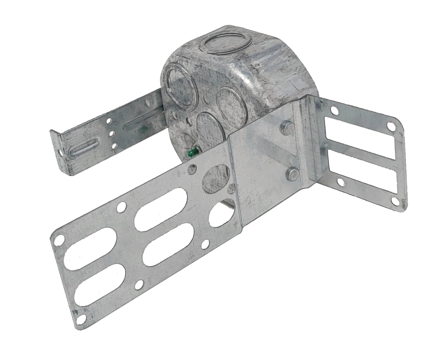Steel Stud Octagon Box with knock out 4''x 4''x 1-1/2'', 15 Cu. Inch