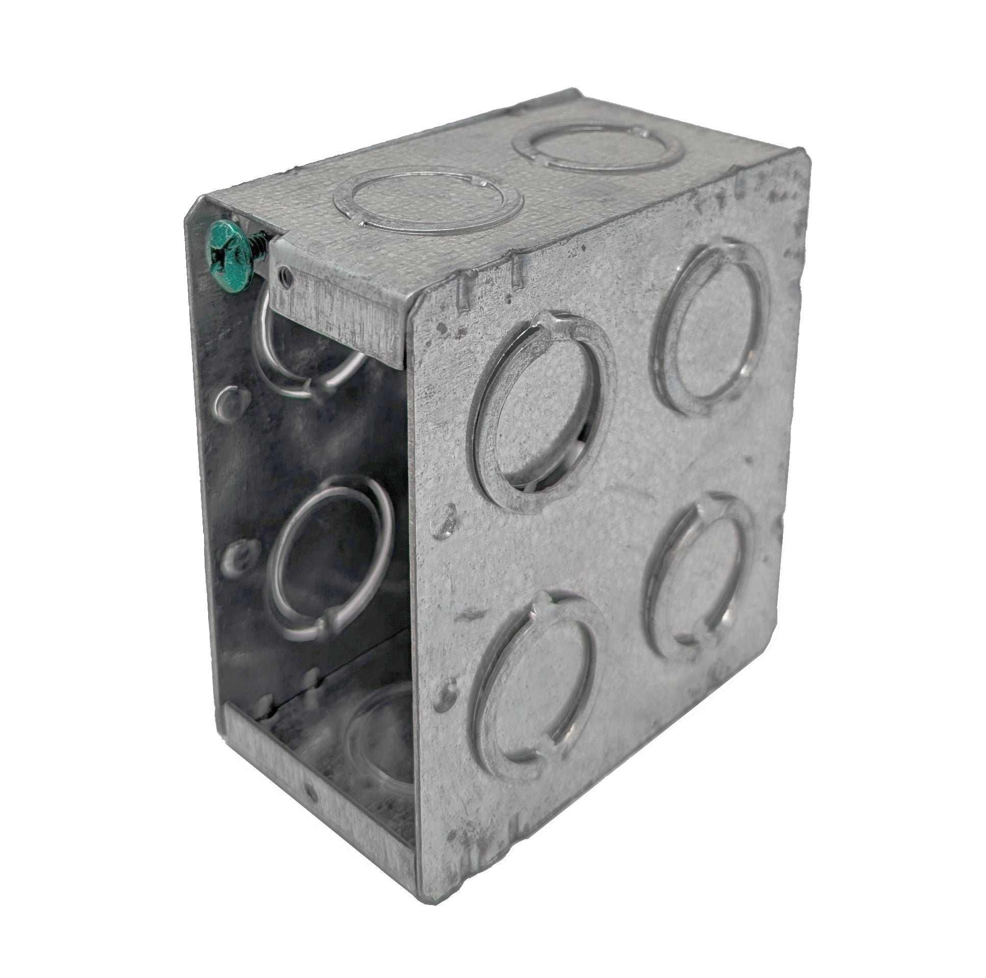 Single gang masonry Box 2''x 3-3/4''x 3- 1/2'', 21 Cu. Inch