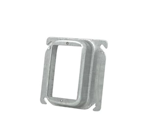 4x4" Square 1-1/4" Raised Mud Ring Plate