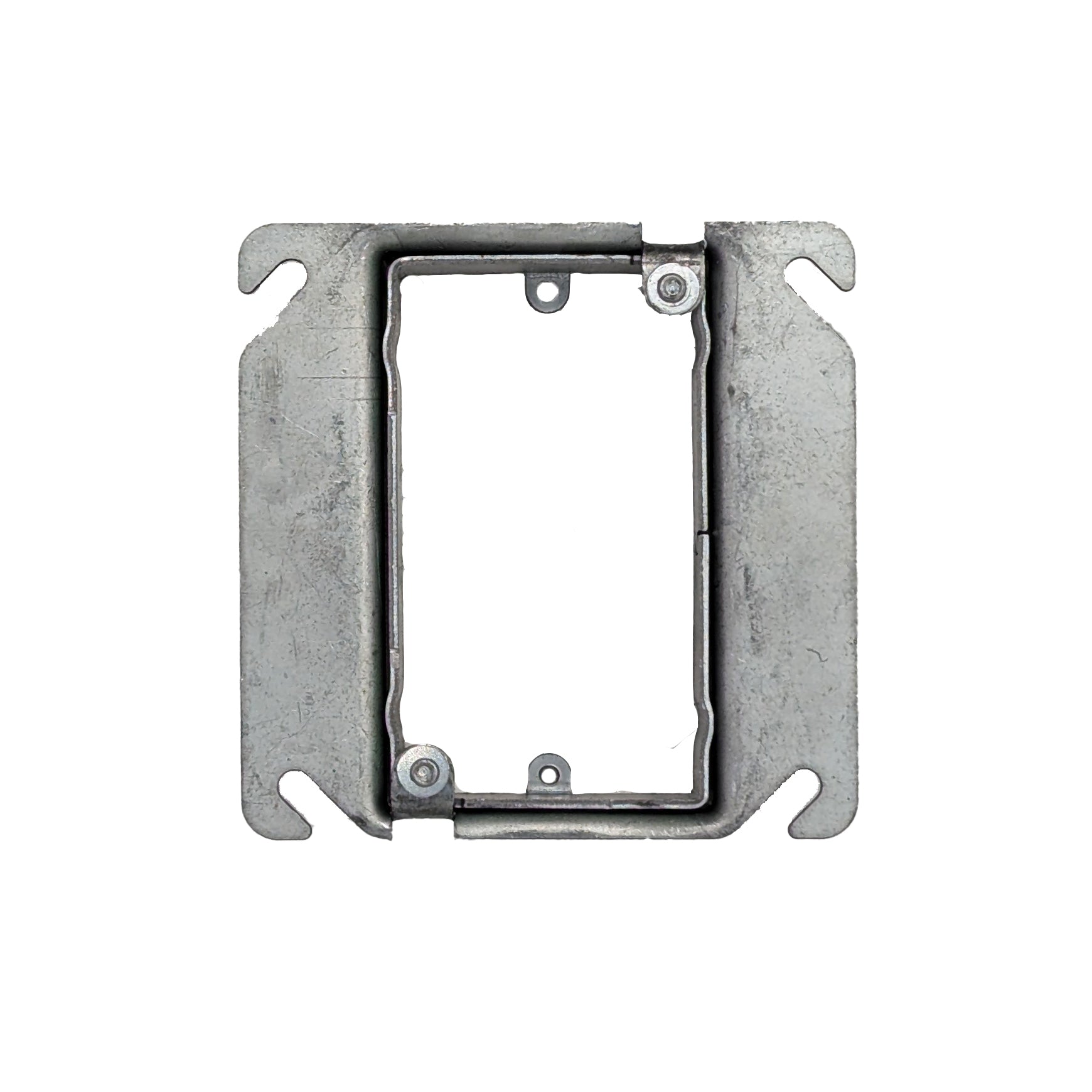 Single gang adjustable mud ring (5/8"-1-1/4")