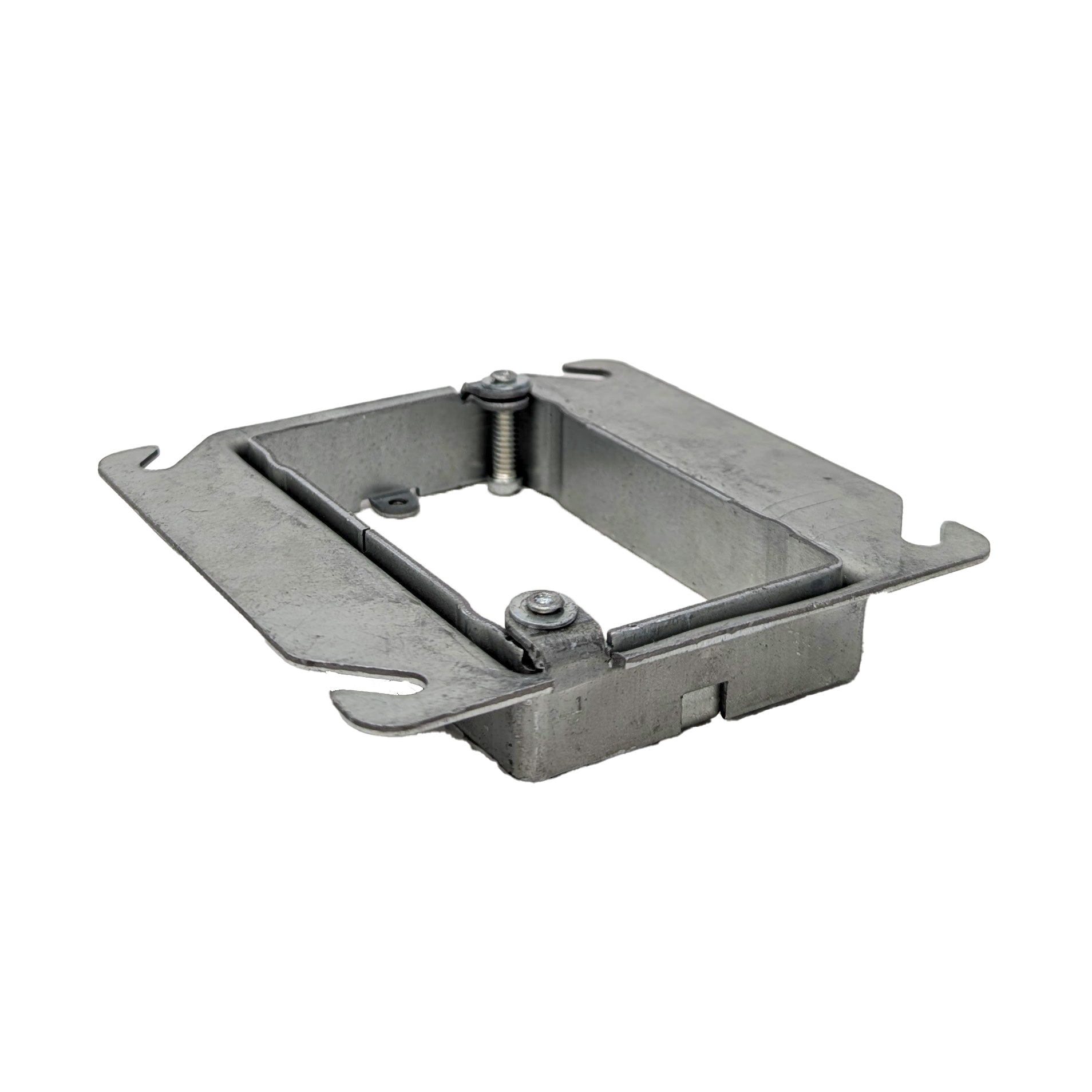 Single gang adjustable mud ring (5/8"-1-1/4")