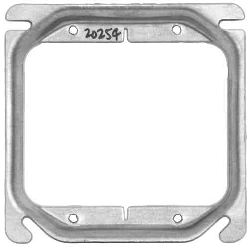 4'' Square Raised Cover 1/2'' Deep, Two Device