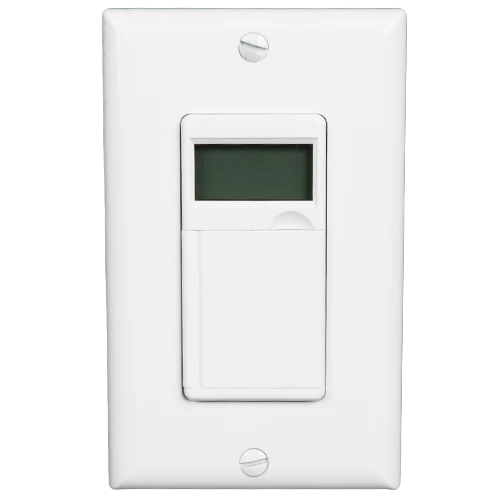 7 Day Heavy Duty Digital In-wall Single Pole Timer, Relay-120V