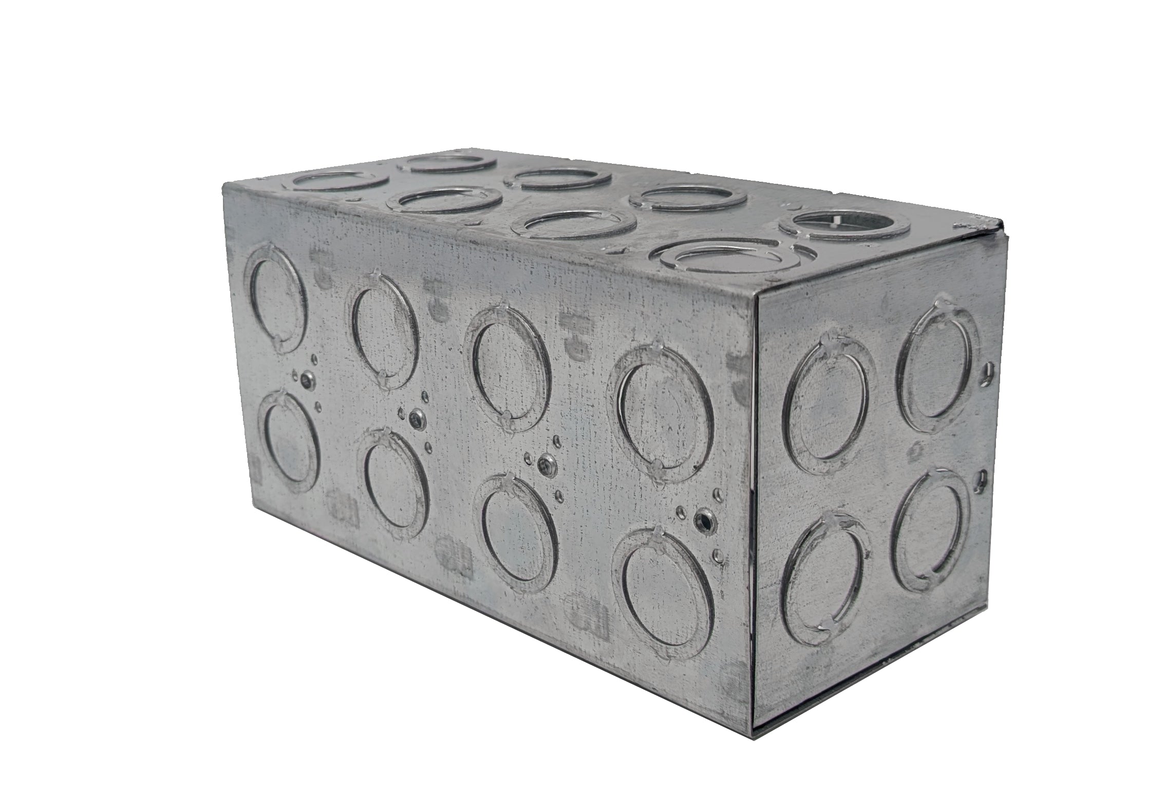 4 gang Masonry box 3-3/4" X 7-13/32" X 3 1/2"