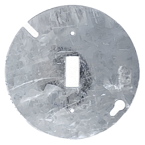 4" Flat Round Cover for Toggle Switch