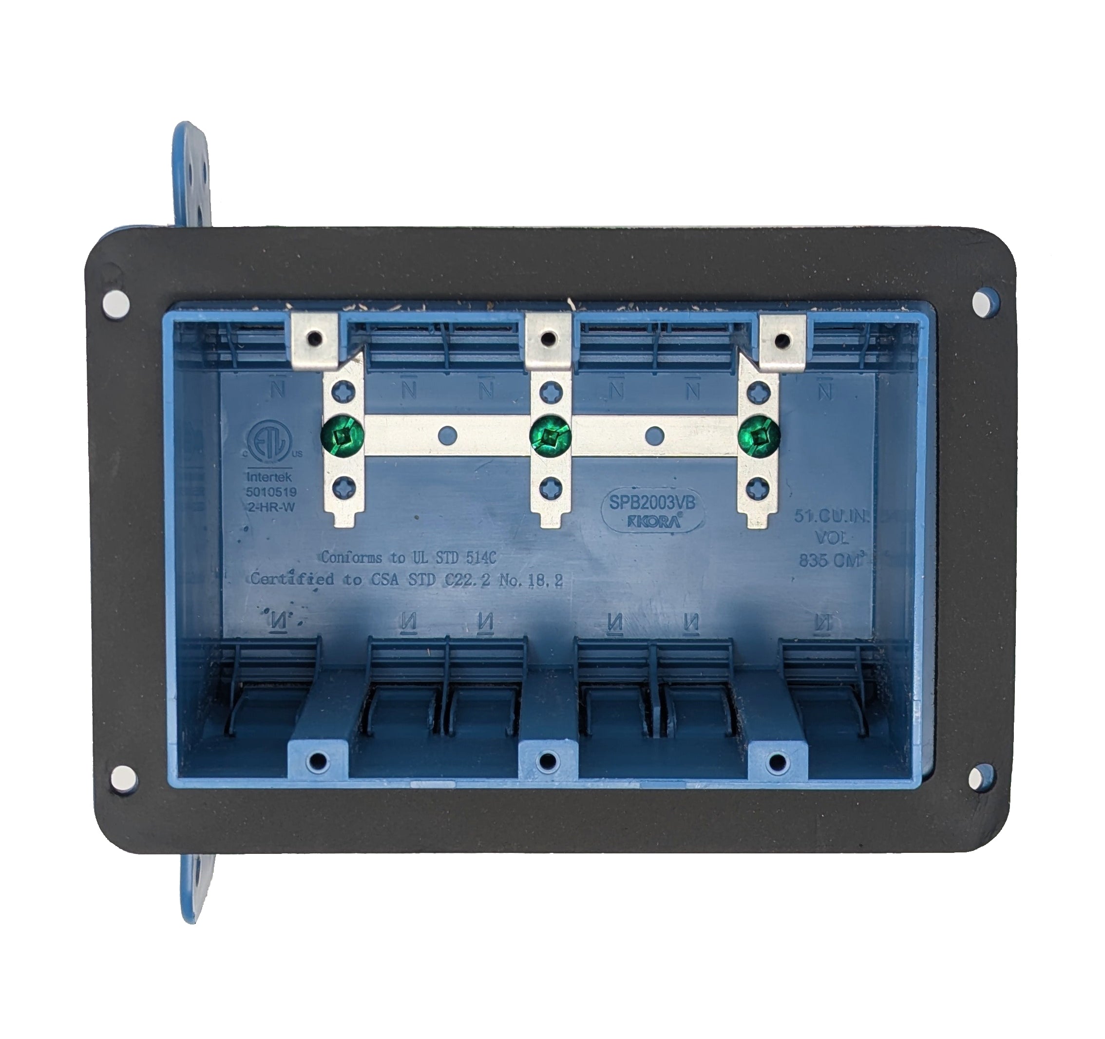 Three Gang Plastic Box with Gasket