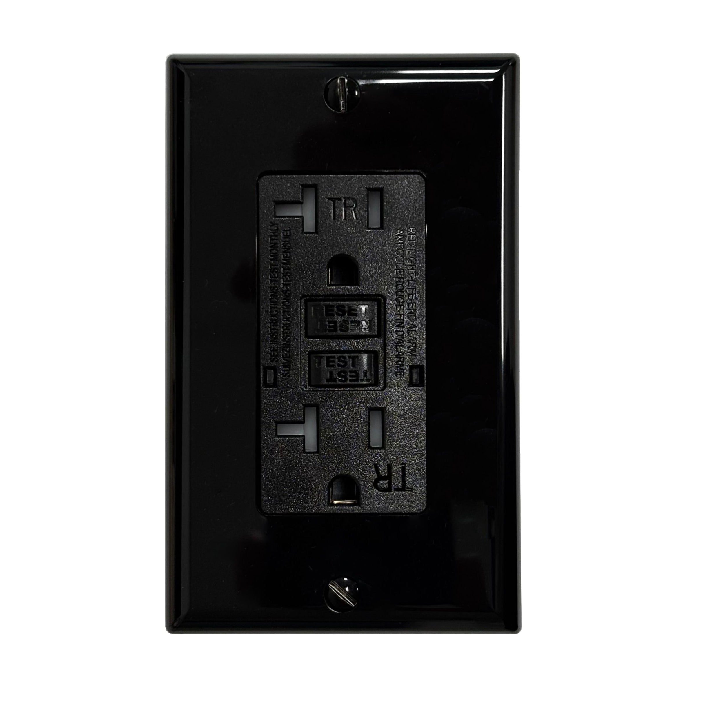 TR20Amp GFCI with Self Testing Black