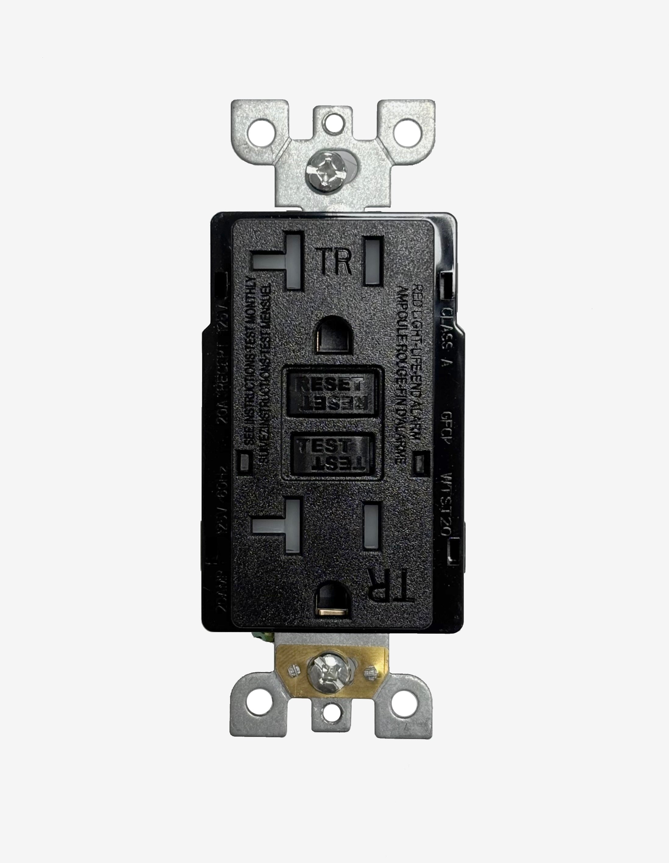TR20Amp GFCI with Self Testing Black