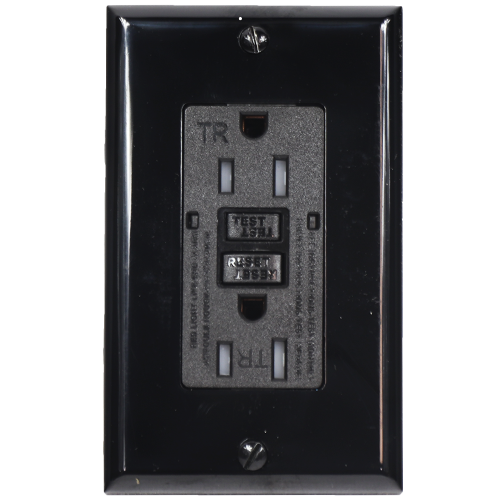 TR15Amp GFCI with Self Testing Black
