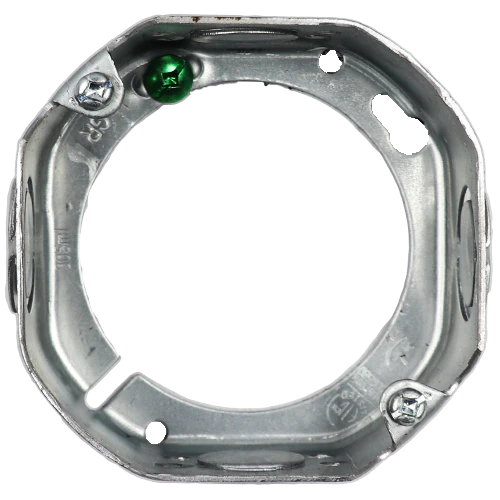 Octagon Extension Ring 4''x 4''x 2-1/8'', 21 Cu. Inch